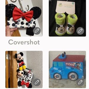 Minnie tech wallet+Mickey X3+Mickey Booties 0-12M+SK8🚚Disney🛞truck